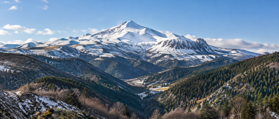 Le Plomb du Cantal en hiver